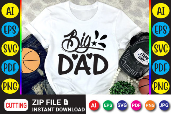 Big Dad: A Graphic Design Asset for Crafts and Creative Projects