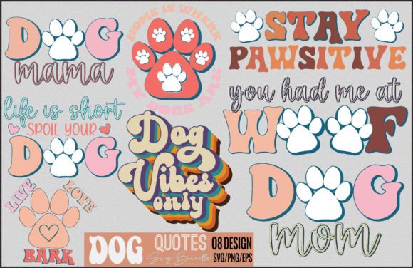 Dog Quotes SVG Bundle: Graphics and Crafts in One