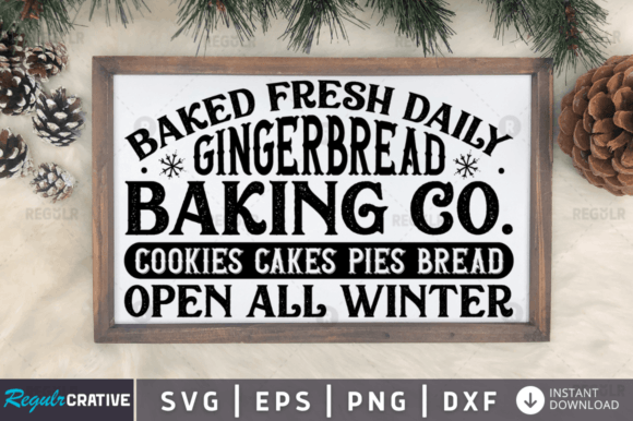 FREE Baked Fresh Daily Gingerbread Bakin: Graphics & Crafts