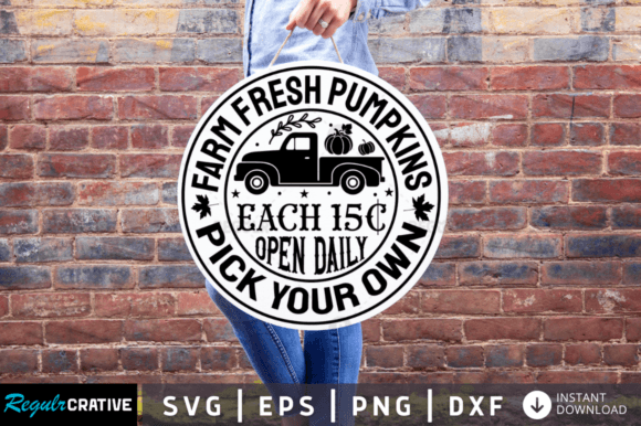 FREE Farm Fresh Pumpkins Svg Design