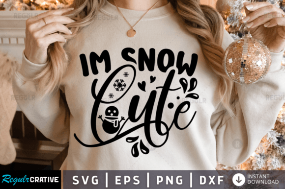 FREE Im Snow Cute Graphics for Crafts