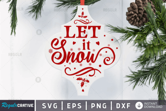 FREE Let It Snow Svg Design for Graphics and Crafts