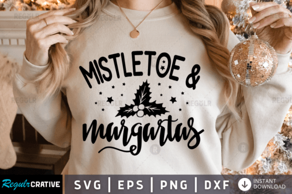FREE Mistletoe Margartas: Graphics for Crafts and Commercial Use