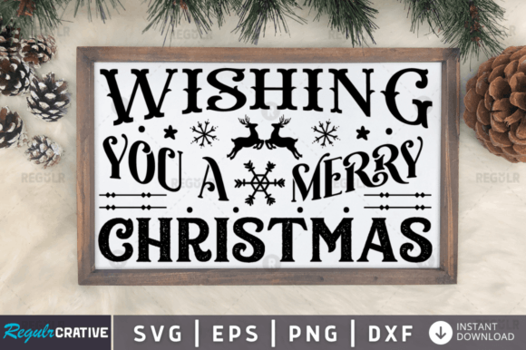 FREE Wishing You a Merry Svg Design