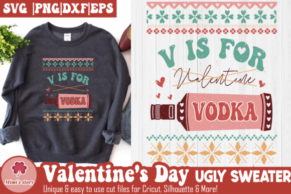 V is for Vodka SVG: Graphics and Crafts